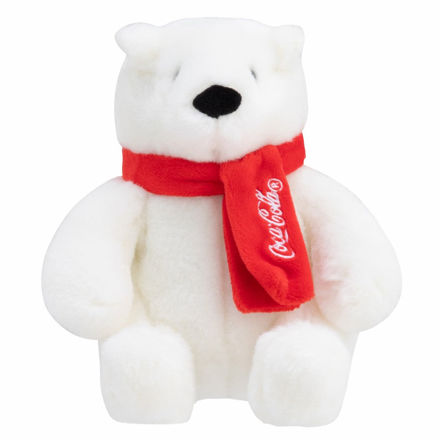 Coca-Cola 6" Sitting Plush Bear with Scarf | Coca-Cola Store Top Pick