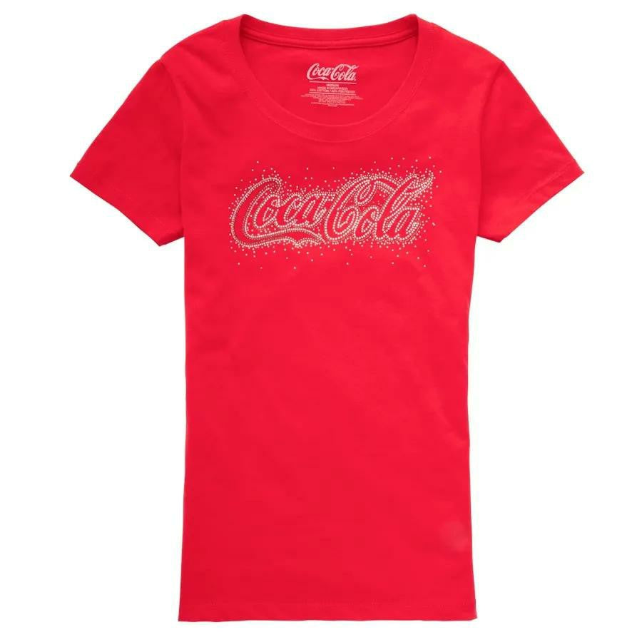 Coca-Cola Tonal Script Women's Red Tee | Coca-Cola Store Smart Buy