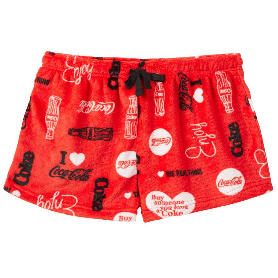 Coca-Cola Love Women's Minky Shorts | Coca-Cola Store Premium