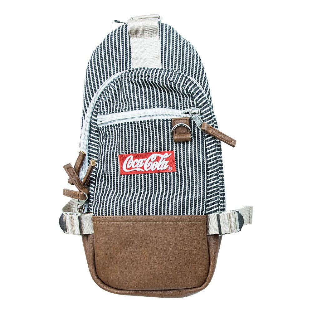 Coca Cola Cross Body Mini Striped Backpack | Coca-Cola Store Value