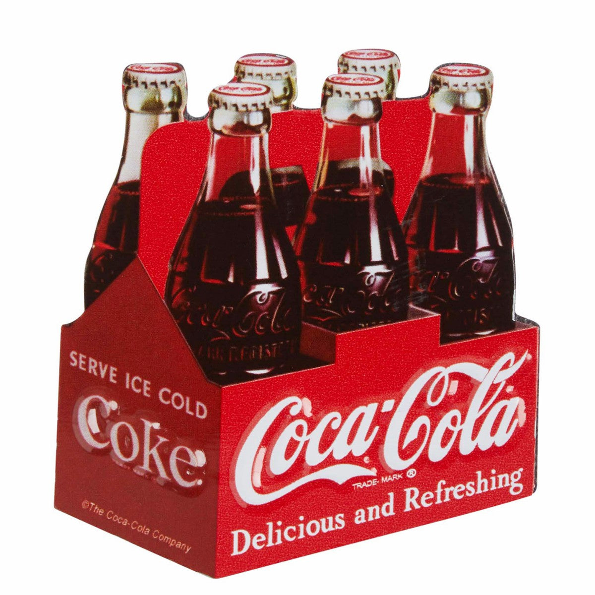 Coca-Cola 6 Pack Embossed Magnet | Coca-Cola Store Great Value