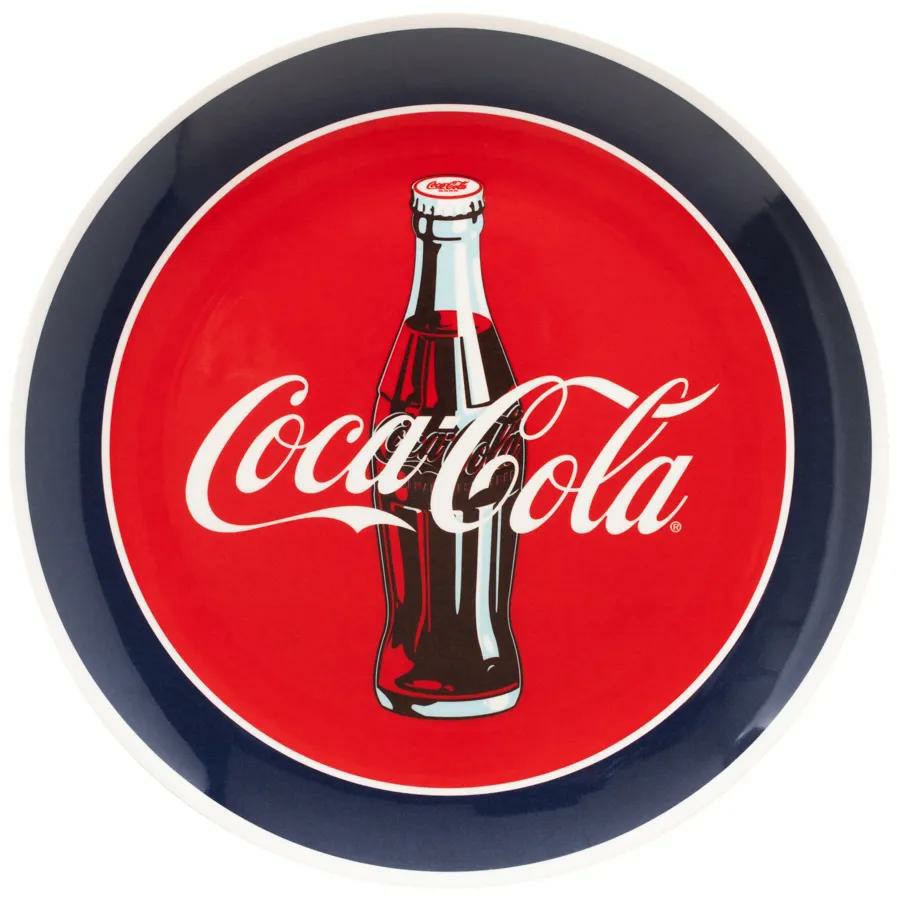 Coca-Cola Melamine Plate Red Blue | Coca-Cola Store Trusted