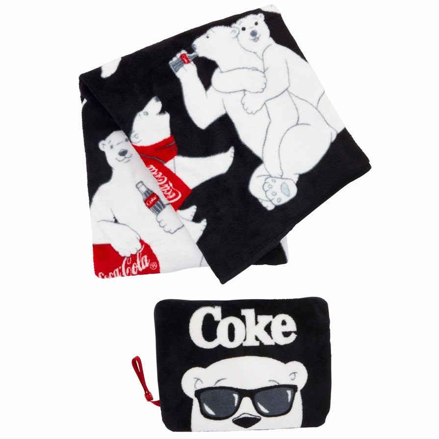 Coca-Cola Polar Bear Travel Blanket | Coca-Cola Store Special Offer