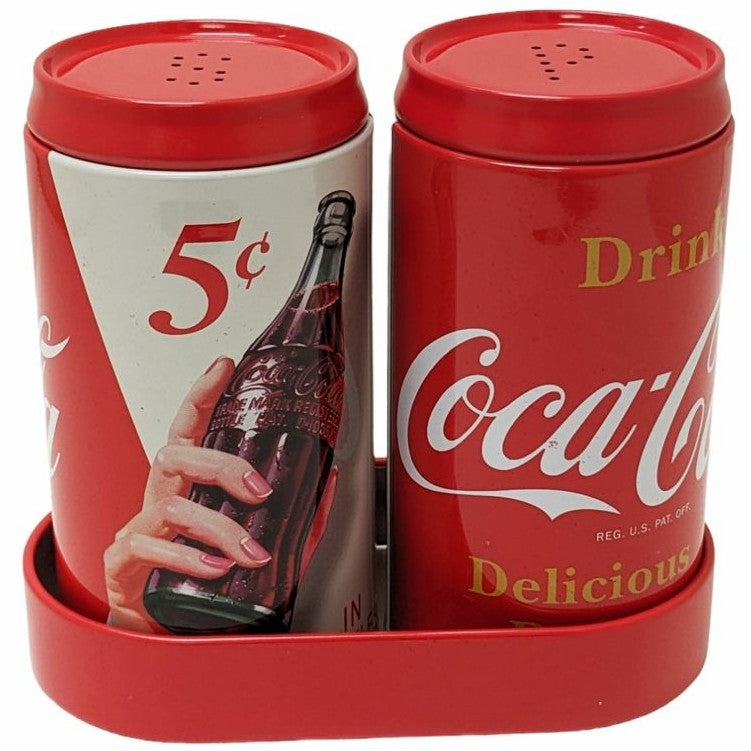 Coca-Cola Galvanized Tin Salt/Pepper Shakers | Coca-Cola Store Recommended