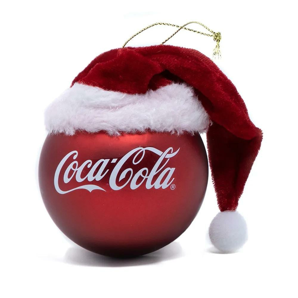 Coca-Cola Ball with Santa Hat Ornament | Coca-Cola Store Special Offer