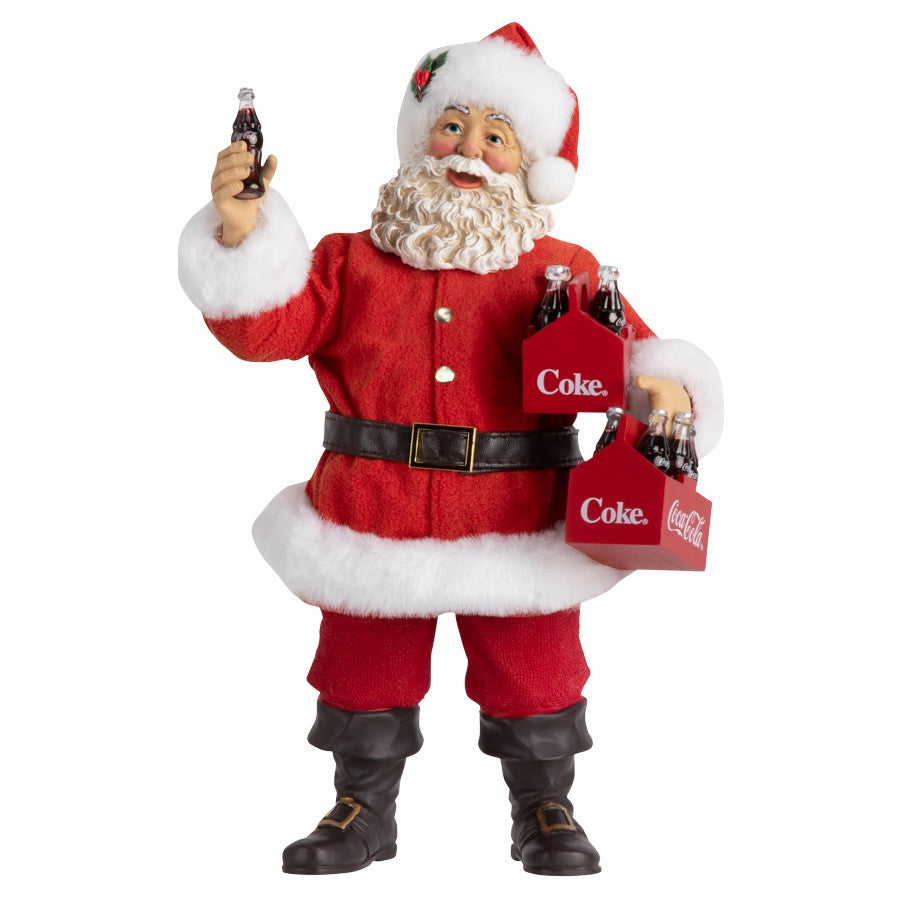 Coca-Cola Santa Holding 6 Pack Figurine | Coca-Cola Store Best Seller