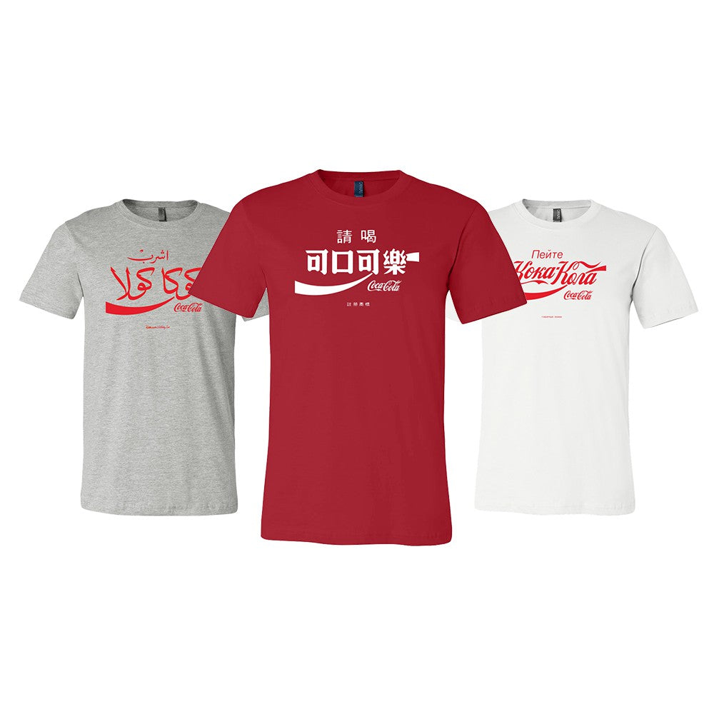 Coca-Cola International Logo Unisex Crew Tee | Coca-Cola Store Discount