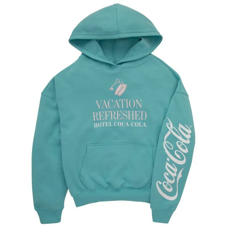Coca‑Cola Blue Vacation Women’s Hoodie | Graphic Pullover | Coca-Cola Store Customer Favorite