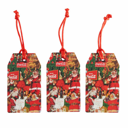 Coca-Cola Santa Gift Tags Set/3 | Coca-Cola Store Great Value