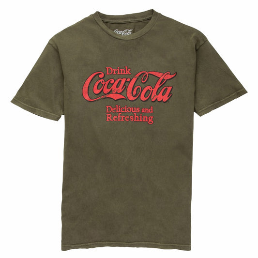Coca-Cola D&R Vintage Olive Unisex Tee | Coca-Cola Store Popular