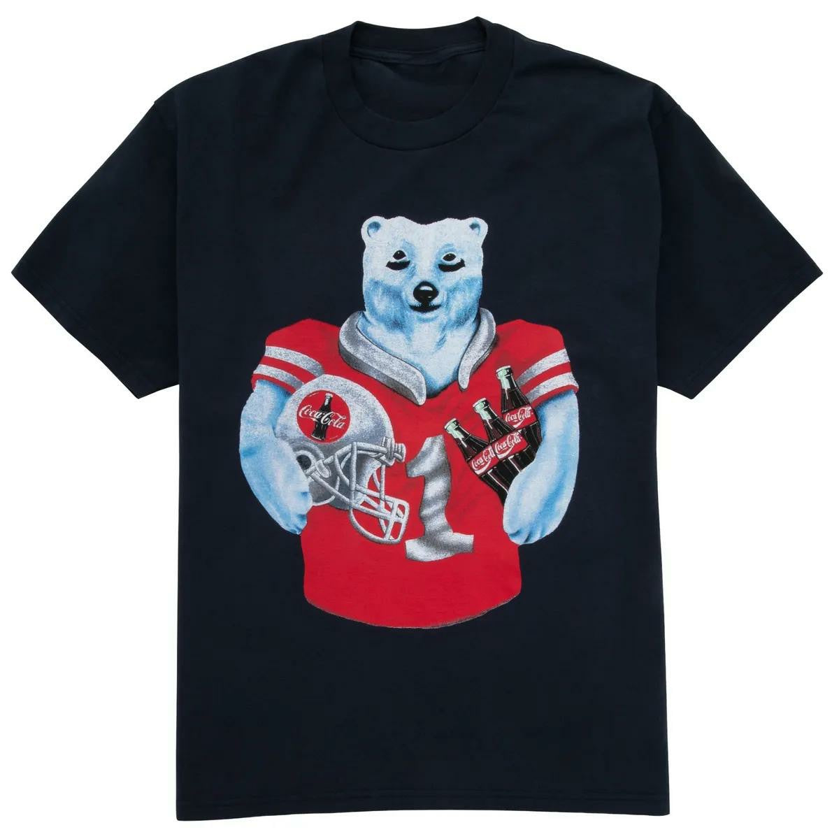 Coca-Cola Football Polar Bear Unisex T-Shirt | Coca-Cola Store Latest