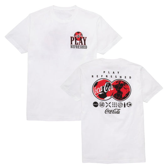 Coca-Cola Unisex White Play Refreshed T-Shirt | Coca-Cola Store Popular