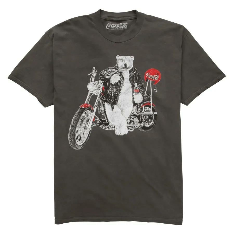 Coca-Cola Polar Bear Motorcycle Unisex Tee | Coca-Cola Store Premium