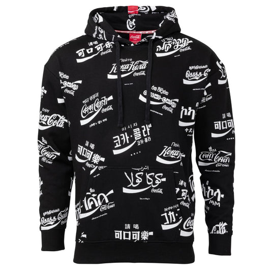 Coca-Cola All Over Language Unisex Hoodie | Coca-Cola Store Deals