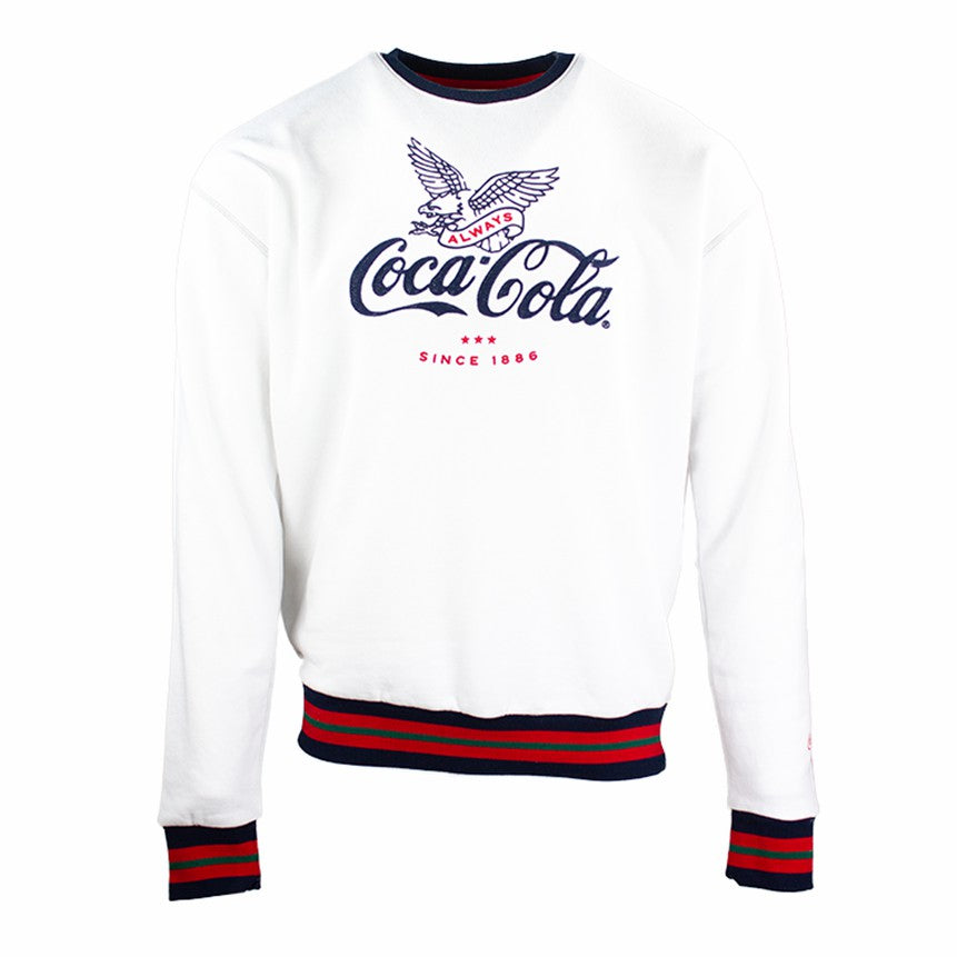 Coca-Cola Legend Men's Ringer Crew Fleece | Coca-Cola Store New