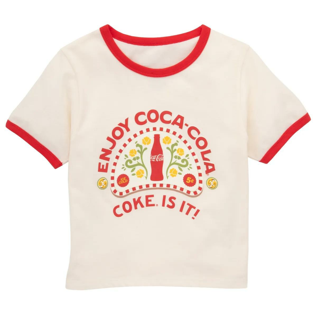 Coca‑Cola Enjoy Coke Retro Ringer Women's T‑Shirt | Coca-Cola Store Best Seller