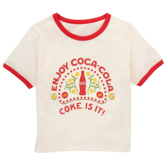 Coca‑Cola Enjoy Coke Retro Ringer Women's T‑Shirt | Coca-Cola Store Best Seller