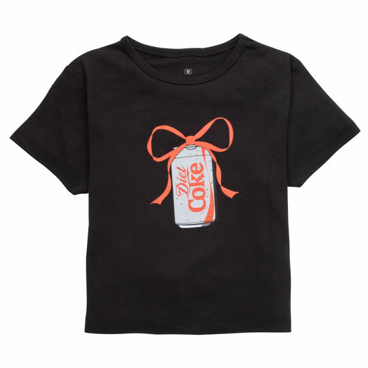 Diet Coke Junior Women's Crop Tee | Coca-Cola Store Hot Sale