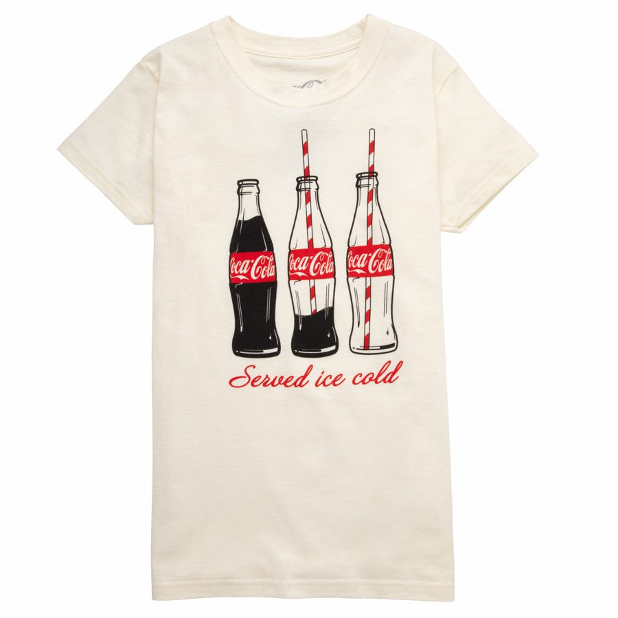 Coca-Cola Junior Women's Bottle Straw Tee | Coca-Cola Store Essential