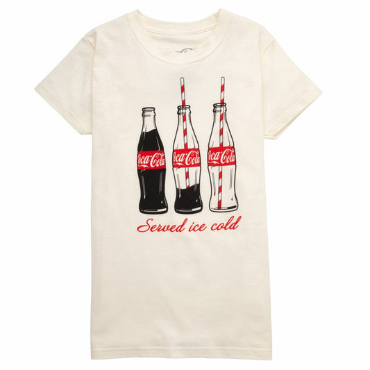 Coca-Cola Junior Women's Bottle Straw Tee | Coca-Cola Store Essential
