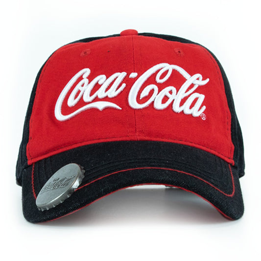Coca-Cola Script Denim Baseball Cap with Bottle Opener | Coca-Cola Store Value