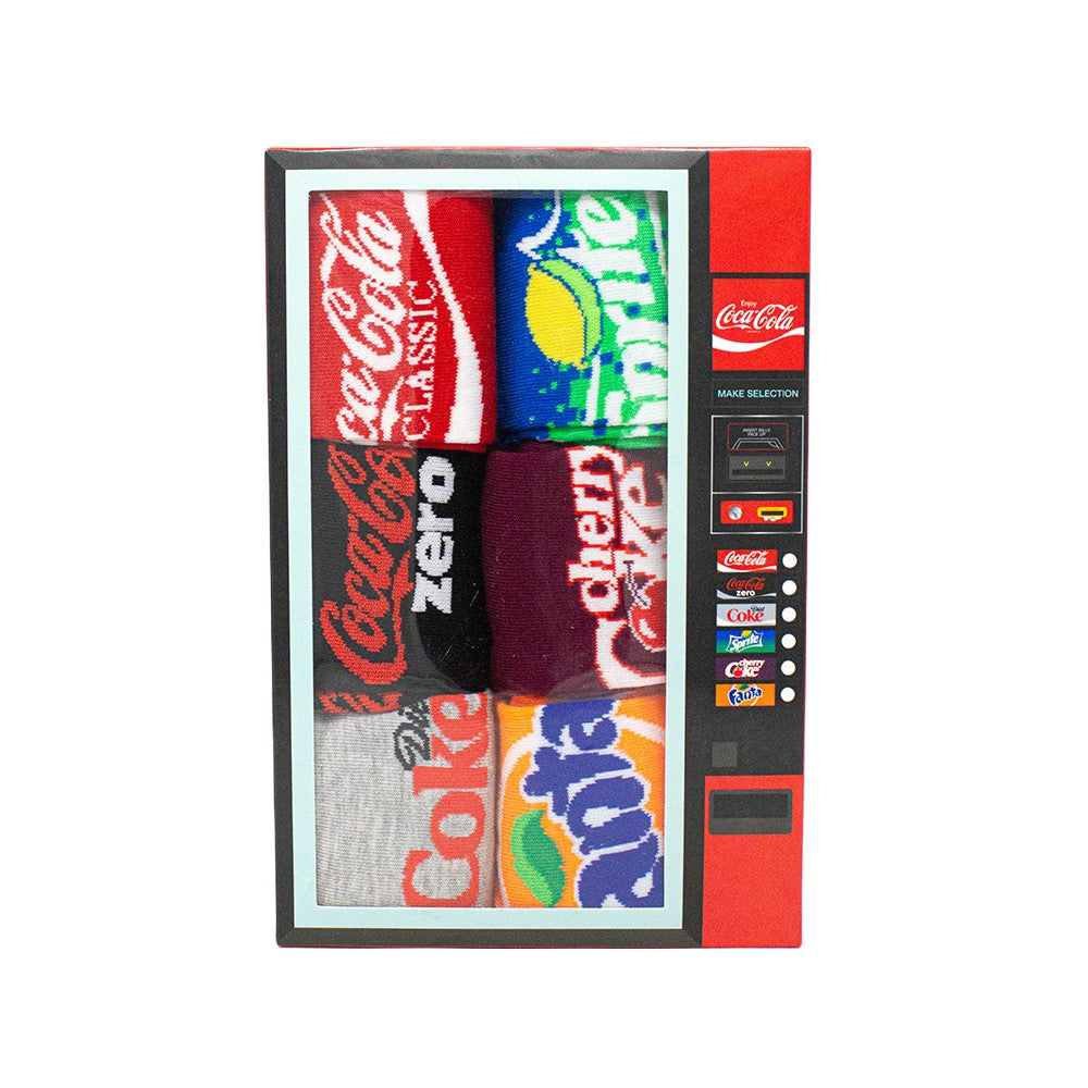Multi Brand Women's Vending Machine Socks 6PK | Coca-Cola Store Smart Buy