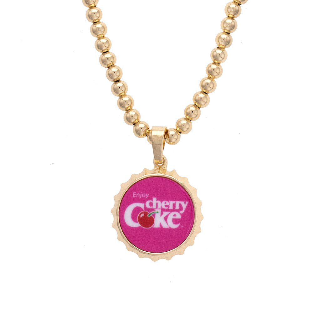 Cherry Coke Cap Necklace | Coca-Cola Store Quality