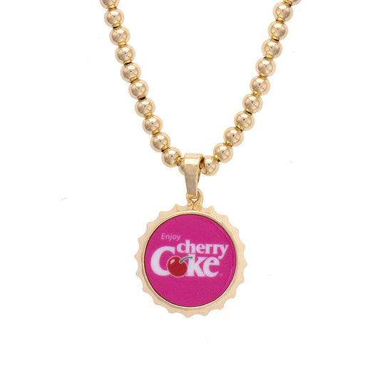 Cherry Coke Cap Necklace | Coca-Cola Store Quality