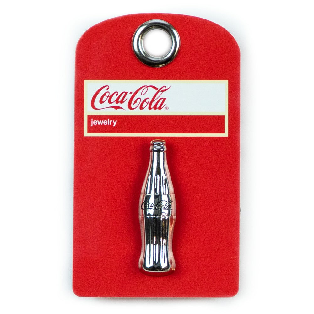 Coca-Cola Silver Bottle Pin | Coca-Cola Store Classic