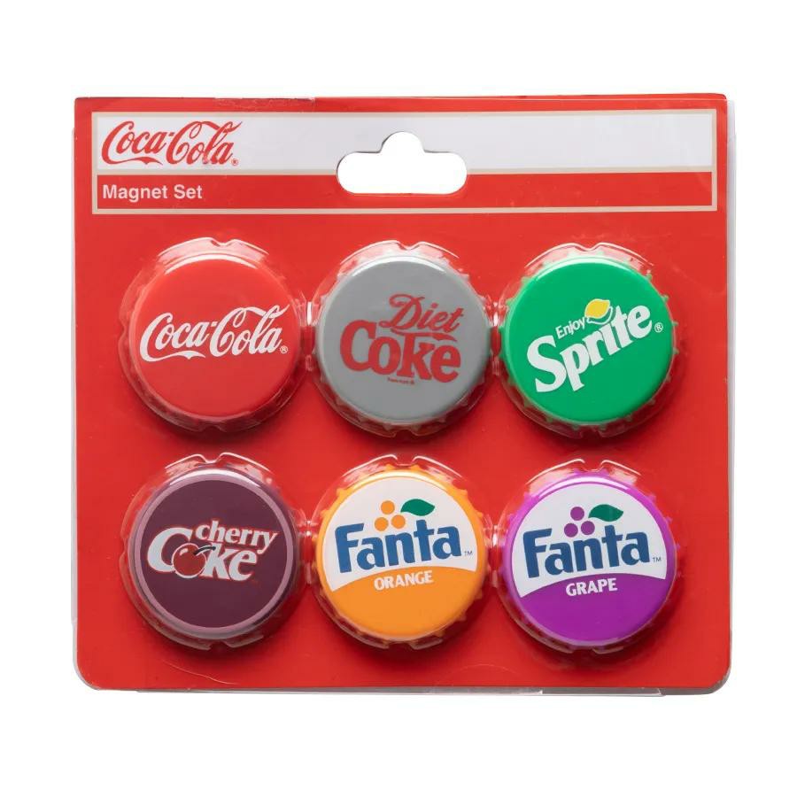 Multi Brand Bottlecap Magnet Set | Coca-Cola Store Essential