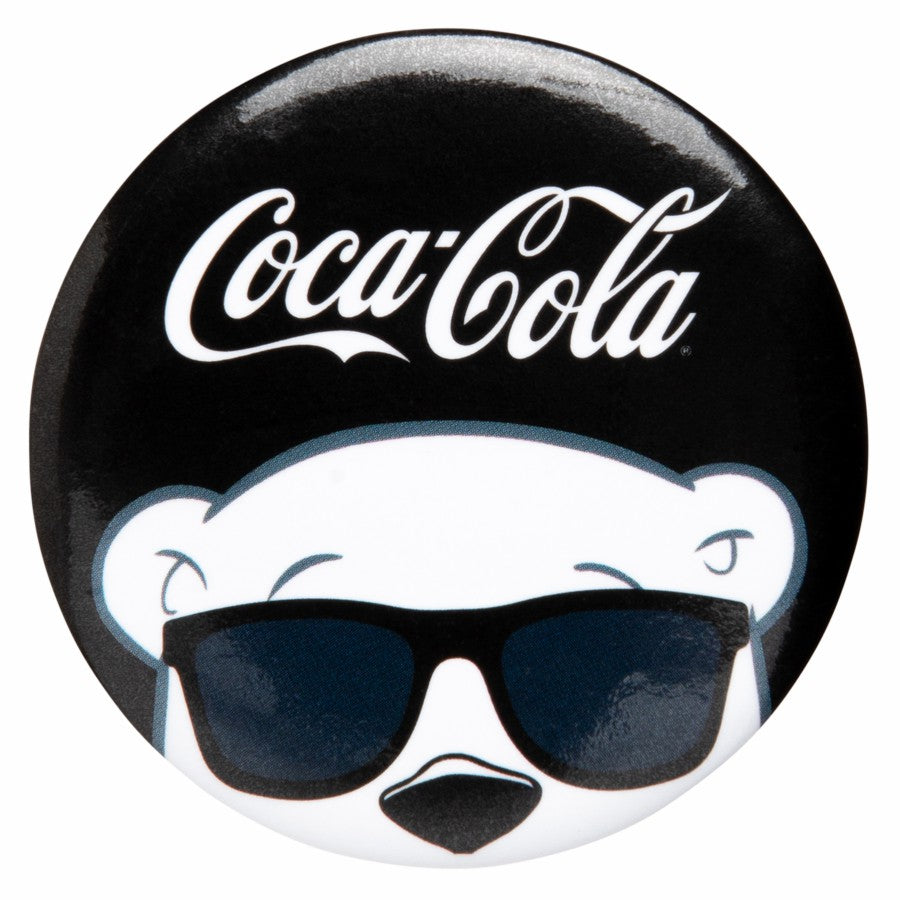 Coca-Cola Polar Bear Shades Button | Coca-Cola Store Signature