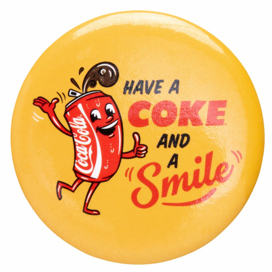 Coke Can Guy Button | Coca-Cola Store New