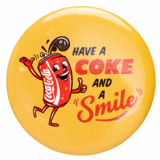 Coke Can Guy Button | Coca-Cola Store New