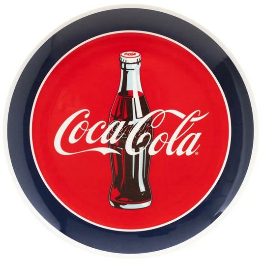 Coca-Cola Melamine Plate Red Blue | Coca-Cola Store Trusted