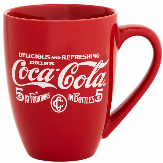 Coca-Cola 5¢ Mug – Red Ceramic Vintage Drinkware | Coca-Cola Store Best Price