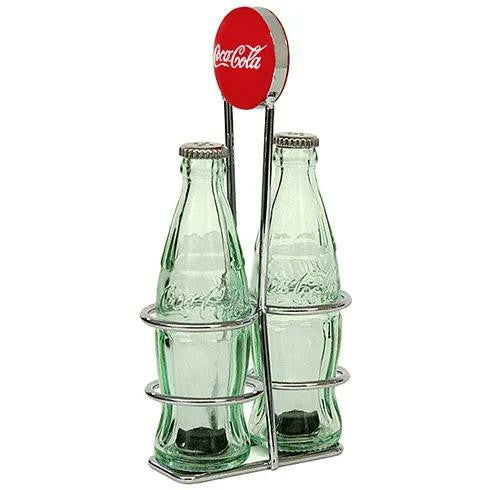 Coca-Cola Bottle Salt & Pepper Shakers in Rack | Home & Entertaining | Coca-Cola Store Deals