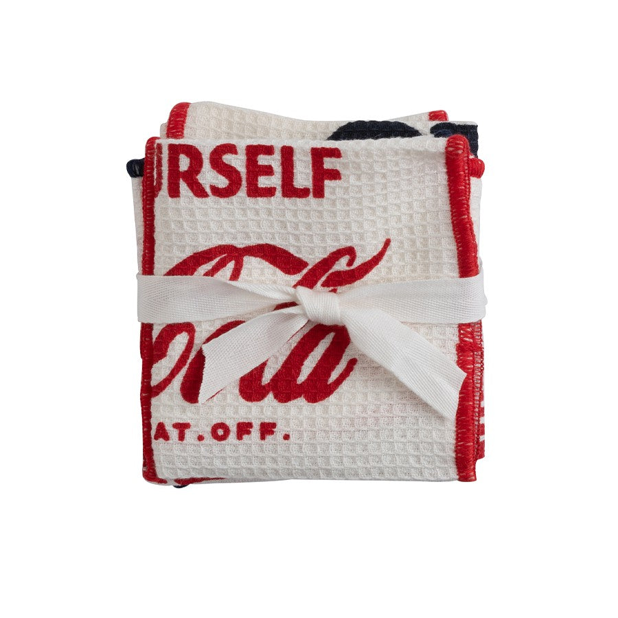 Coca-Cola Set of 3 Waffle Dish Cloths | Coca-Cola Store New