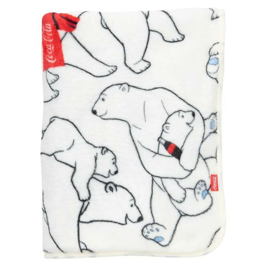 Coca-Cola Polar Bear Collage Plush Blanket | Coca-Cola Store Classic