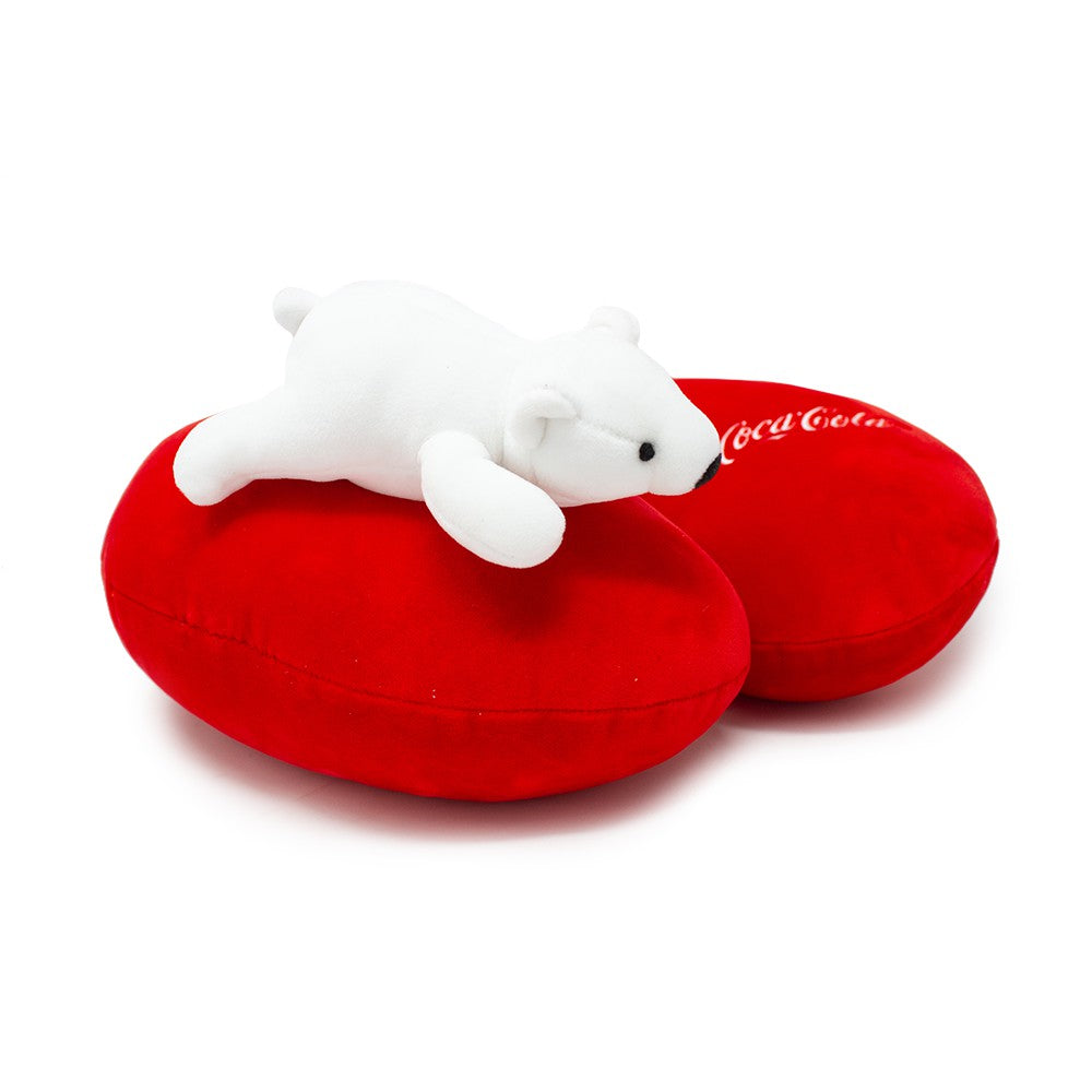 Coca-Cola Polar Bear Travel Pillow | Coca-Cola Store Value