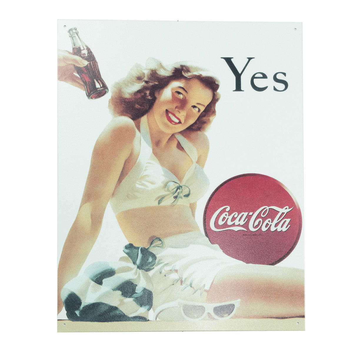 Coca-Cola Retro Bathing Beauty Metal Sign | Coca-Cola Store Customer Favorite