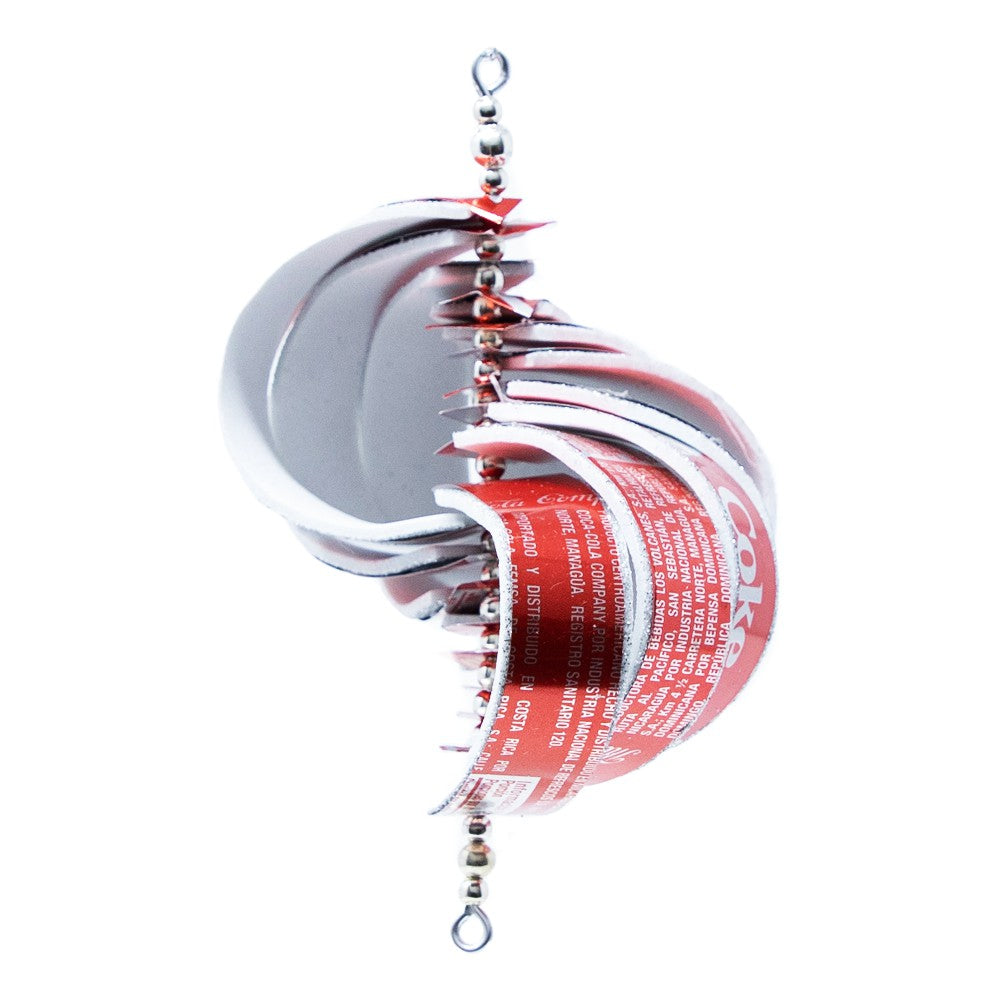 Coca‑Cola Drop Ornament | 4.5"x3"x3" Handmade from Recycled Aluminum | Coca-Cola Store Classic