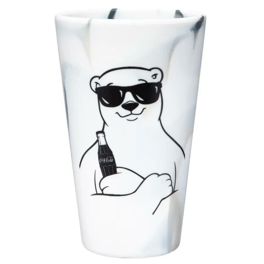 Coca-Cola Polar Bear Marble Silipint Tumbler 16oz | Coca-Cola Store Featured