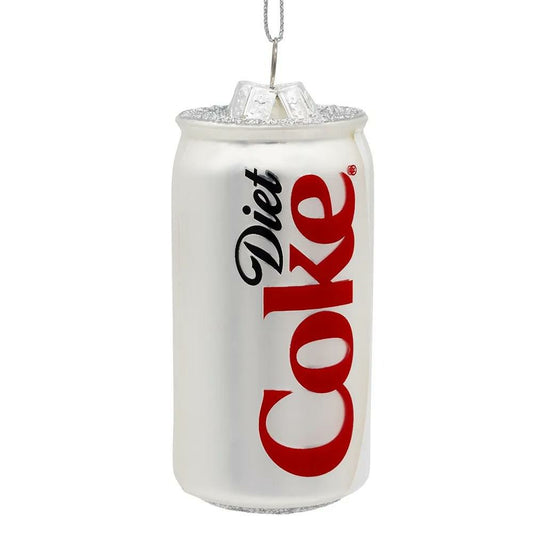 Diet Coke Can Glass Ornament | 3.25" Holiday Decor | Coca-Cola Store Trusted