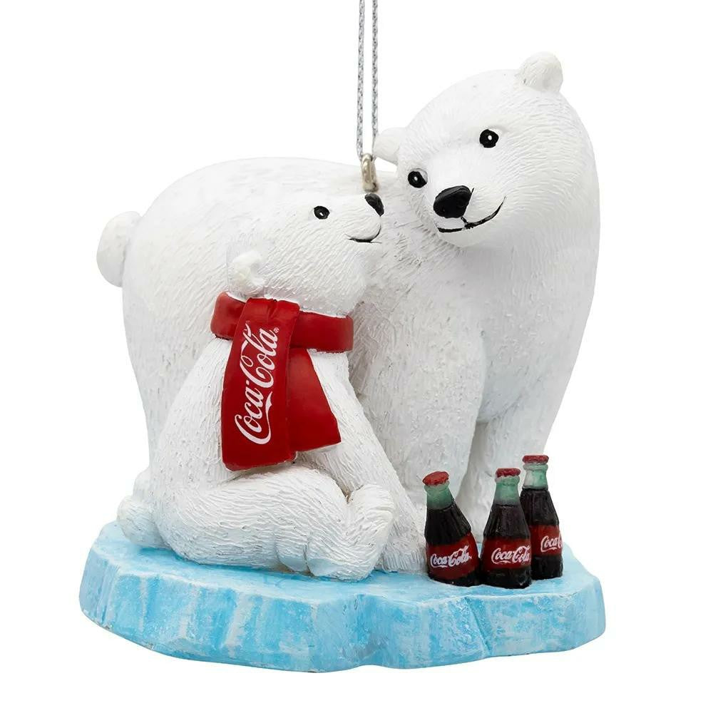 Coca Cola Polar Bears on Ice Resin Ornament | Coca-Cola Store Exclusive